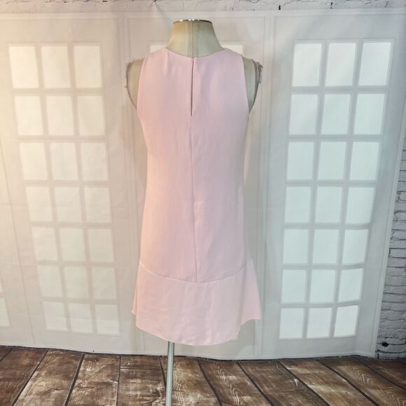 Babaton Aritzia Pink Crew Neck Split Back Sleeveless Mini Dress Size 2 - Picture 5 of 10